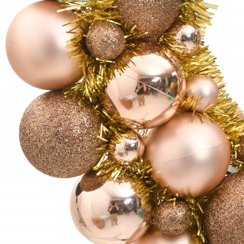 Load image into Gallery viewer, VidaXL Kerstkrans 45 cm polystyreen roségoud
