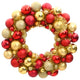 VidaXL Kerstkrans 45 cm polystyreen rood en goudkleurig