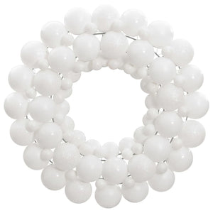 Vidaxl kerstkrans 45 cm polystyreen wit
