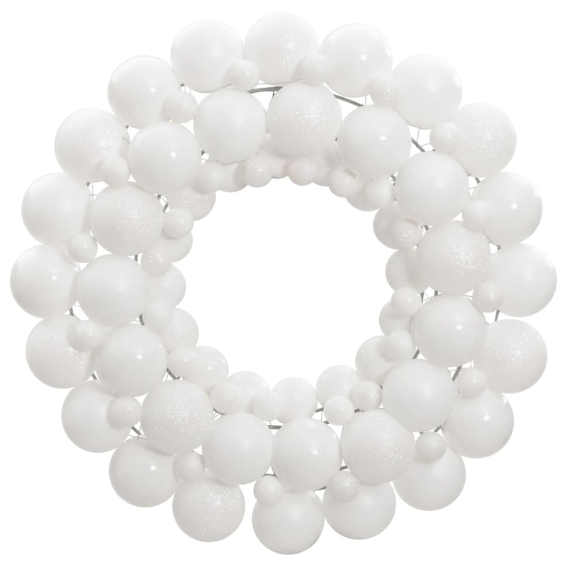 Load image into Gallery viewer, Vidaxl kerstkrans 45 cm polystyreen wit
