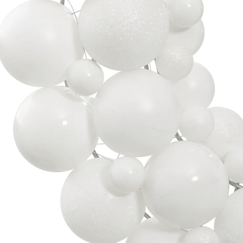 Load image into Gallery viewer, Vidaxl kerstkrans 45 cm polystyreen wit
