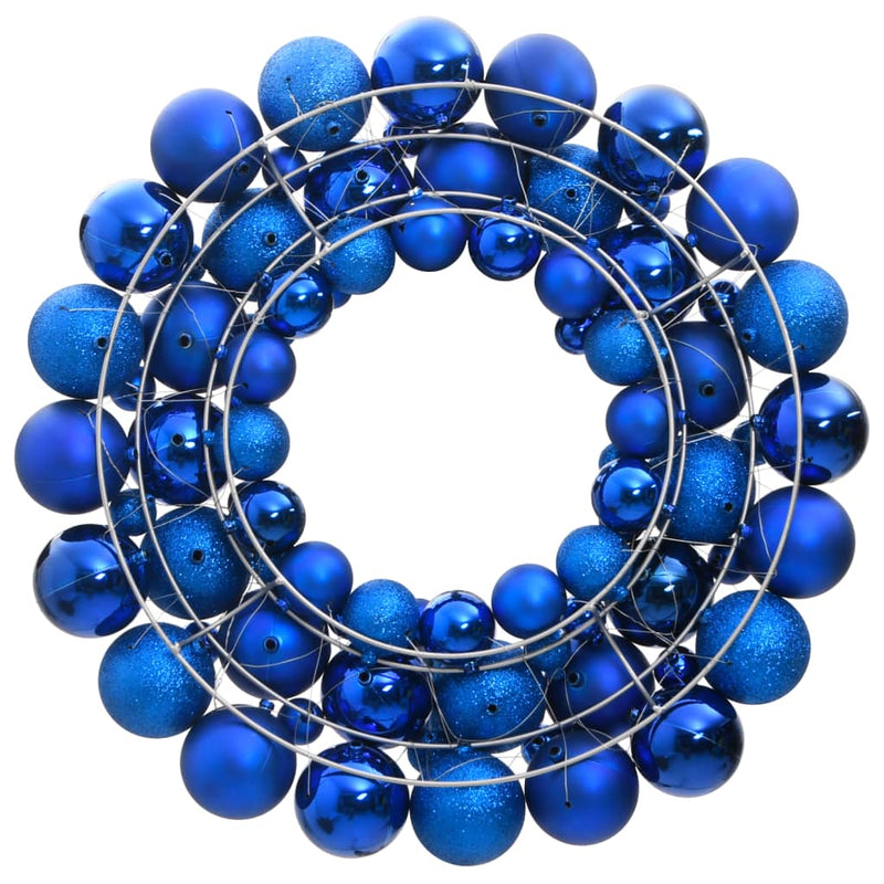 Load image into Gallery viewer, Vidaxl kerstkrans 45 cm polystyreen blauw
