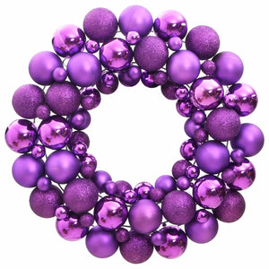 VidaXL Kerstkrans 45 cm polystyreen paars