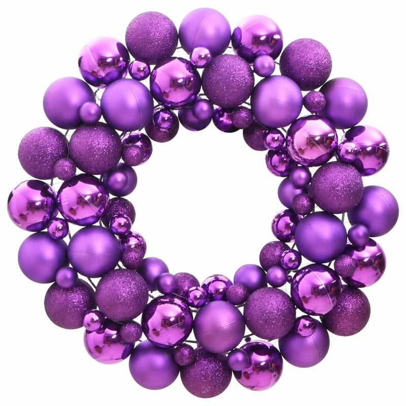 Load image into Gallery viewer, VidaXL Kerstkrans 45 cm polystyreen paars
