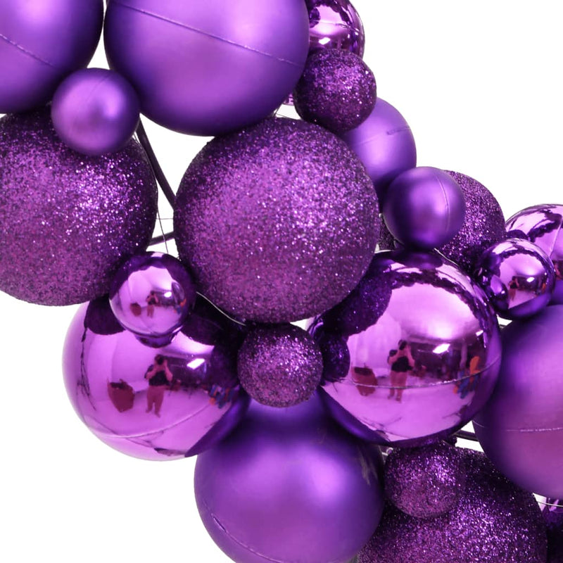 Load image into Gallery viewer, VidaXL Kerstkrans 45 cm polystyreen paars
