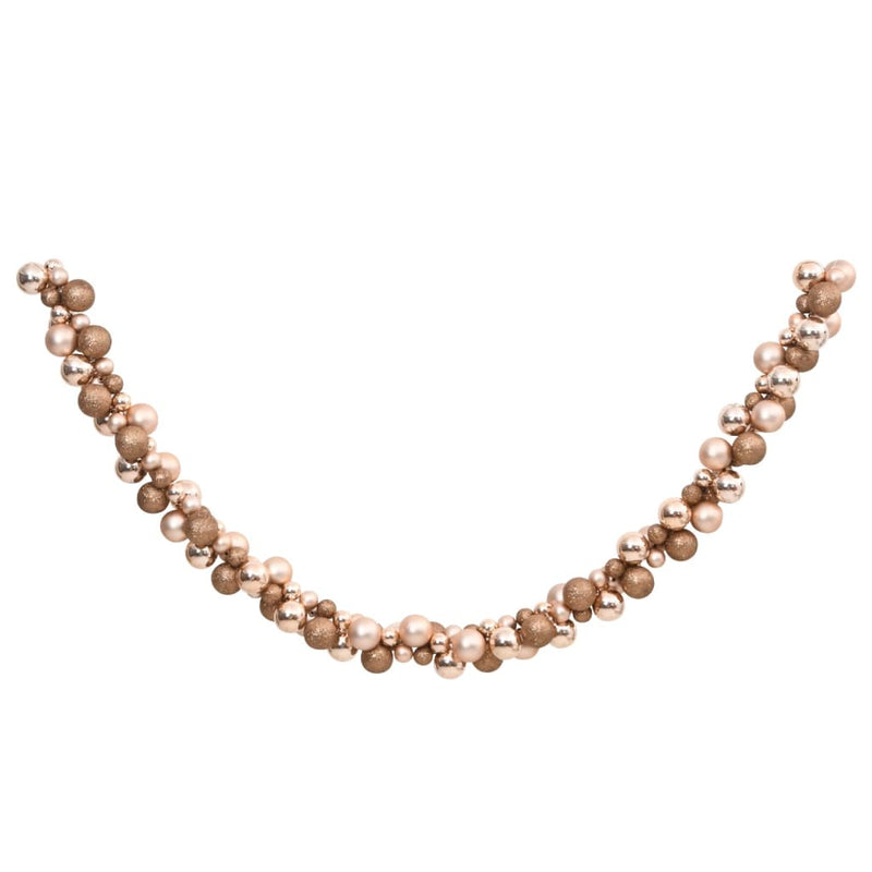 Load image into Gallery viewer, VidaXL Kerstslinger ballen 175 cm polystyreen roségoudkleurig

