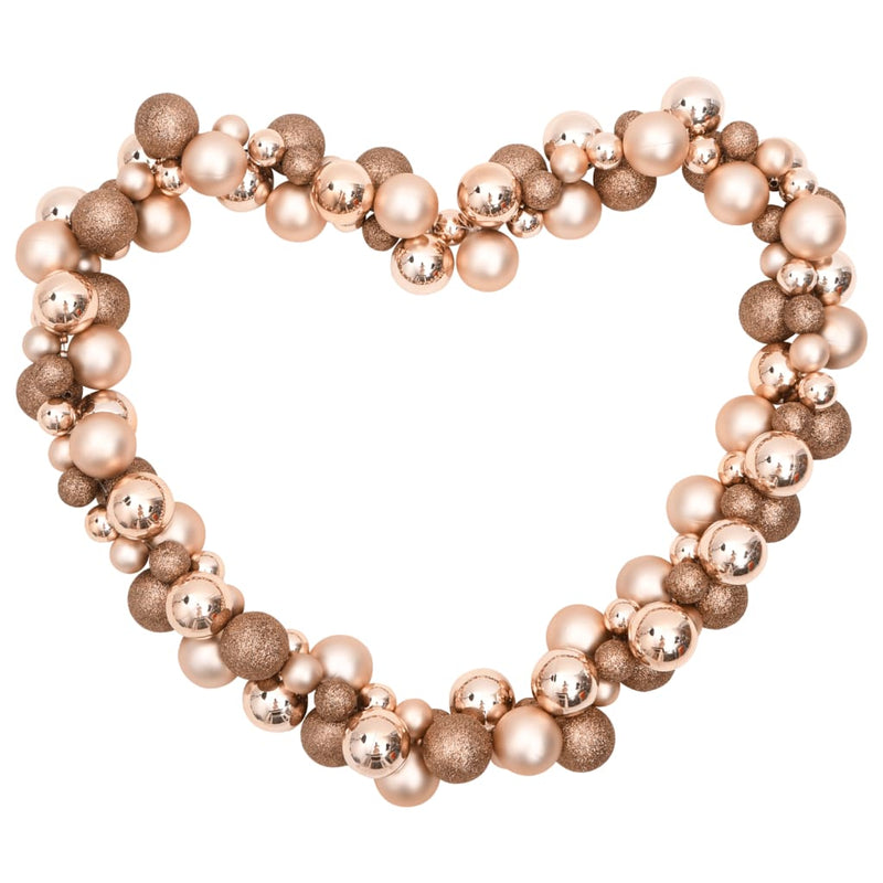 Load image into Gallery viewer, VidaXL Kerstslinger ballen 175 cm polystyreen roségoudkleurig
