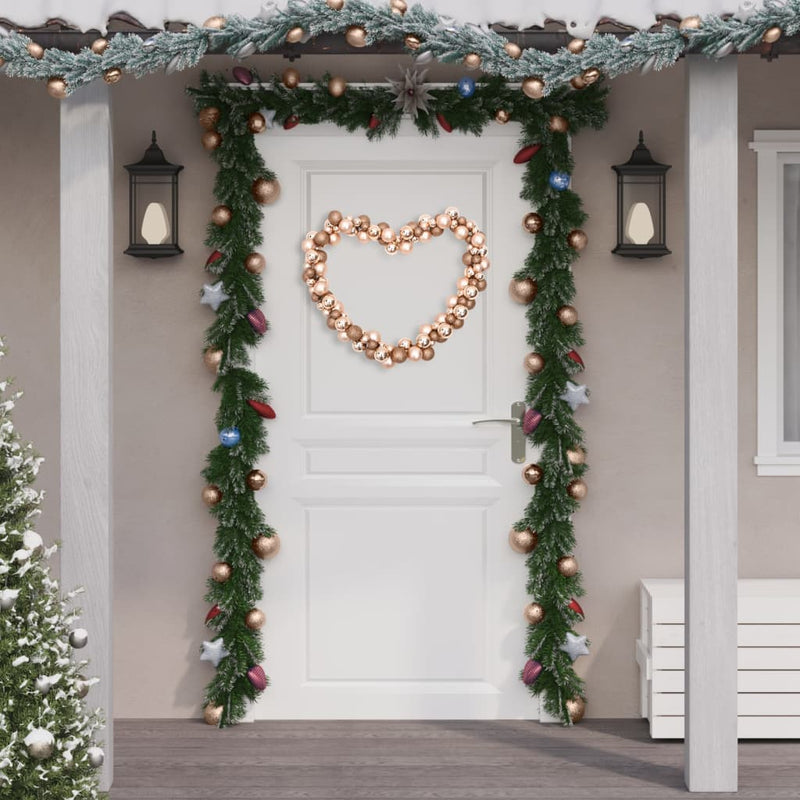 Load image into Gallery viewer, VidaXL Kerstslinger ballen 175 cm polystyreen roségoudkleurig
