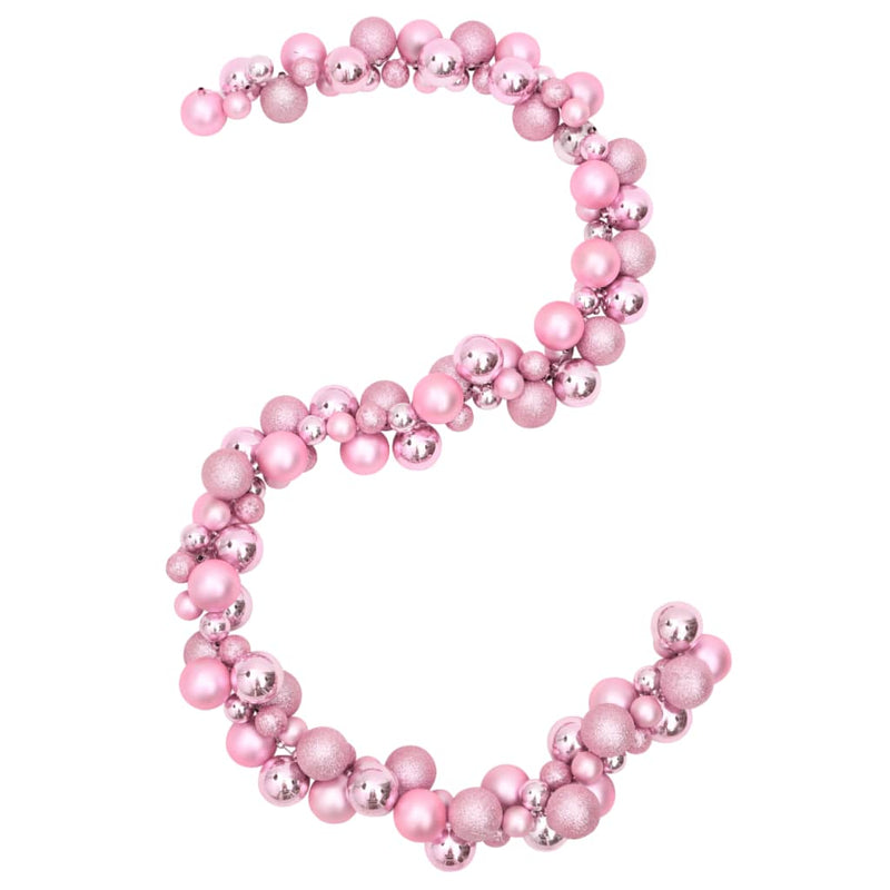 Load image into Gallery viewer, VidaXL Kerstslinger ballen 175 cm polystyreen roze
