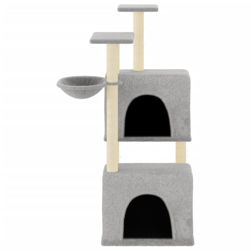 Load image into Gallery viewer, Vidaxl kattenmeubel met sisal krabpalen 122 cm lichtgrijs
