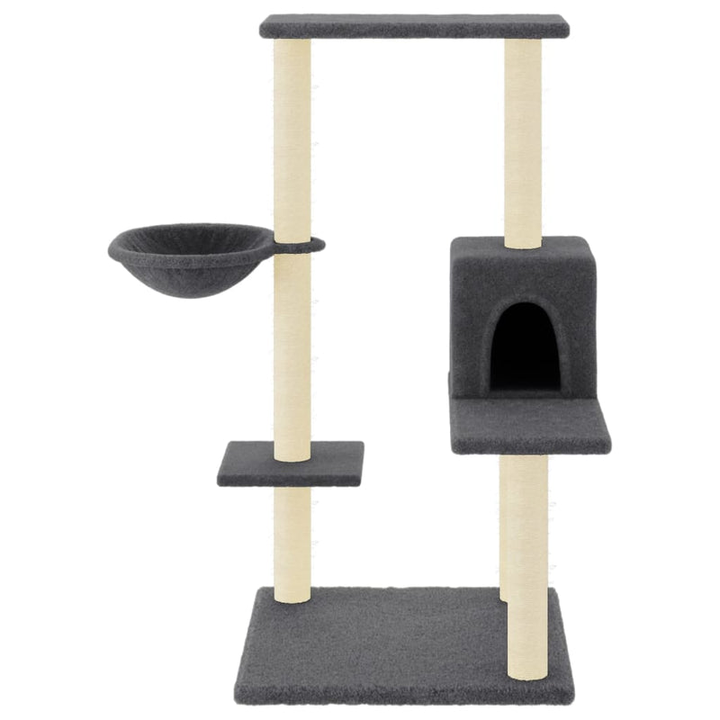 Load image into Gallery viewer, Vidaxl kattenmeubel met sisal krabpalen 95 cm donkergrijs
