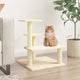 Vidaxl kattenmeubel met sisal krabpalen 61 cm crèmekleurig