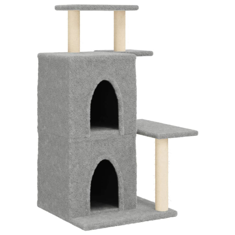 Load image into Gallery viewer, Vidaxl kattenmeubel met sisal krabpalen 97 cm lichtgrijs
