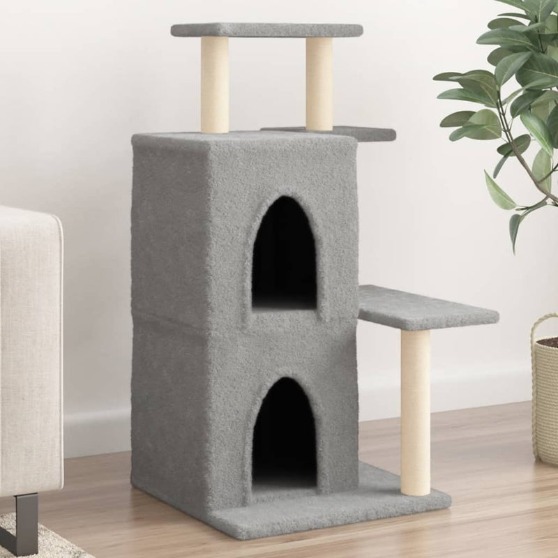 Load image into Gallery viewer, Vidaxl kattenmeubel met sisal krabpalen 97 cm lichtgrijs
