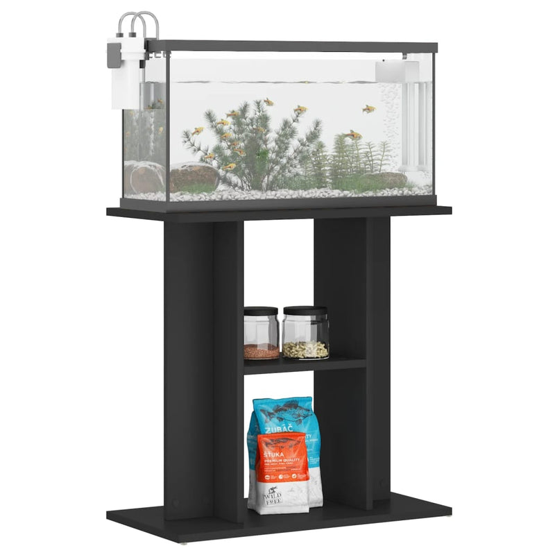 Load image into Gallery viewer, Vidaxl aquariumstandaard 60x30x60 cm bewerkt hout zwart
