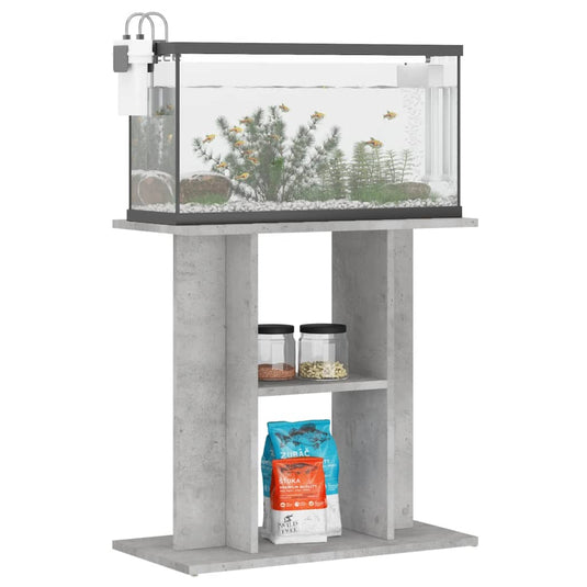 Vidaxl aquariumstandaard betongrijs 60x30x60 cm bewerkt hout
