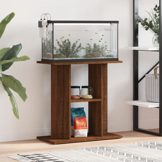 Vidaxl aquariumstandaard 60x30x60 cm bewerkt hout bruin eikenkleur