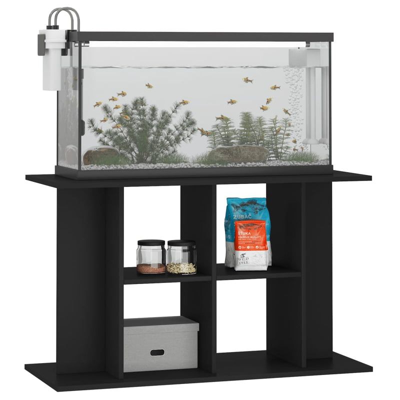 Load image into Gallery viewer, Vidaxl aquariumstandaard 100x40x60 cm bewerkt hout zwart
