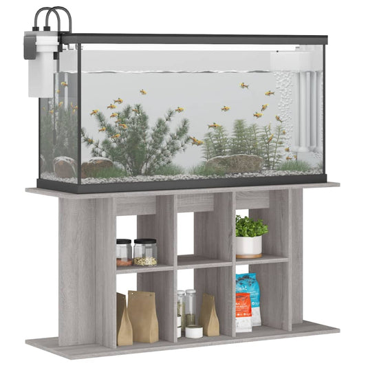 Vidaxl aquariumstandaard 120x40x60 cm bewerkt hout grijs sonoma