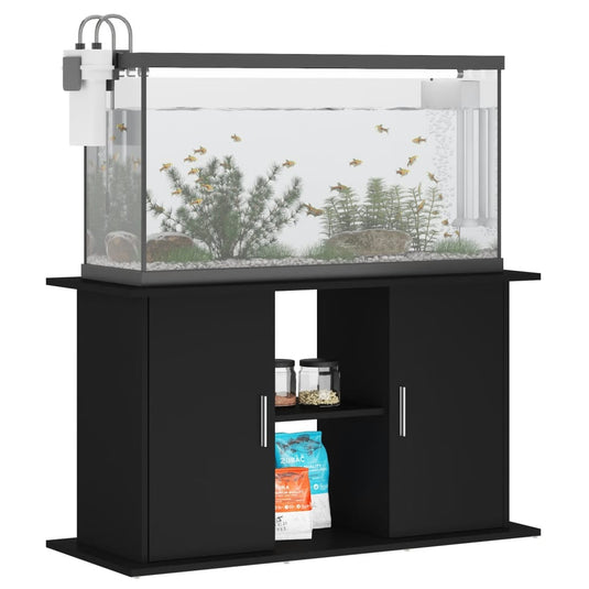 Vidaxl aquariumstandaard 101x41x58 cm bewerkt hout zwart