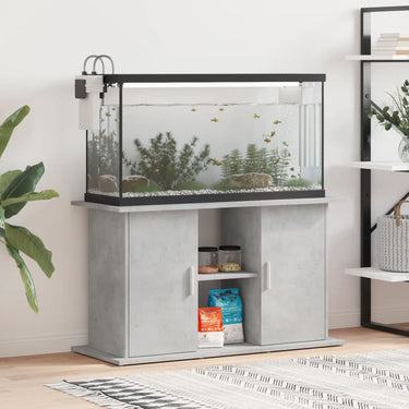 Vidaxl aquariumstandaard betongrijs 101x41x58 cm bewerkt hout