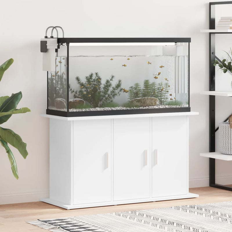 Load image into Gallery viewer, Vidaxl aquariumstandaard 101x41x58 cm bewerkt hout wit

