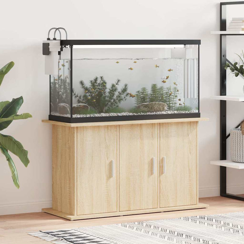 Load image into Gallery viewer, Vidaxl aquariumstandaard 101x41x58 cm bewerkt hout sonoma eikenkleurig
