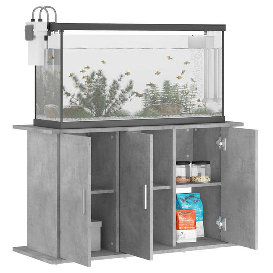 Vidaxl aquariumstandaard betongrijs 101x41x58 cm bewerkt hout