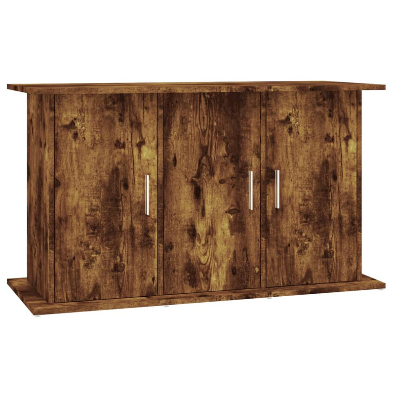 Load image into Gallery viewer, Vidaxl aquariumstandaard 101x41x58 cm bewerkt hout gerookt eikenkleur

