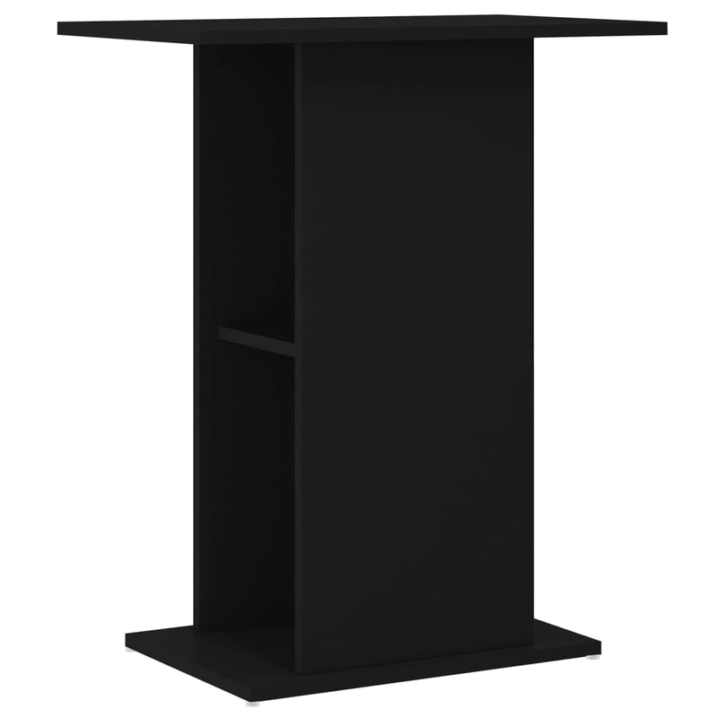 Load image into Gallery viewer, Vidaxl aquariumstandaard 60,5x36x72,5 cm bewerkt hout zwart
