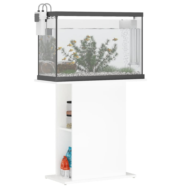Load image into Gallery viewer, Vidaxl aquariumstandaard wit 75x36x72,5 cm bewerkt hout
