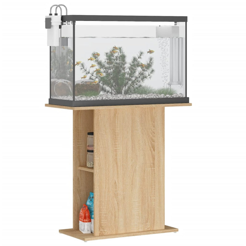 Load image into Gallery viewer, Vidaxl aquariumstandaard sonoma eiken 75x36x72,5 cm bewerkt hout
