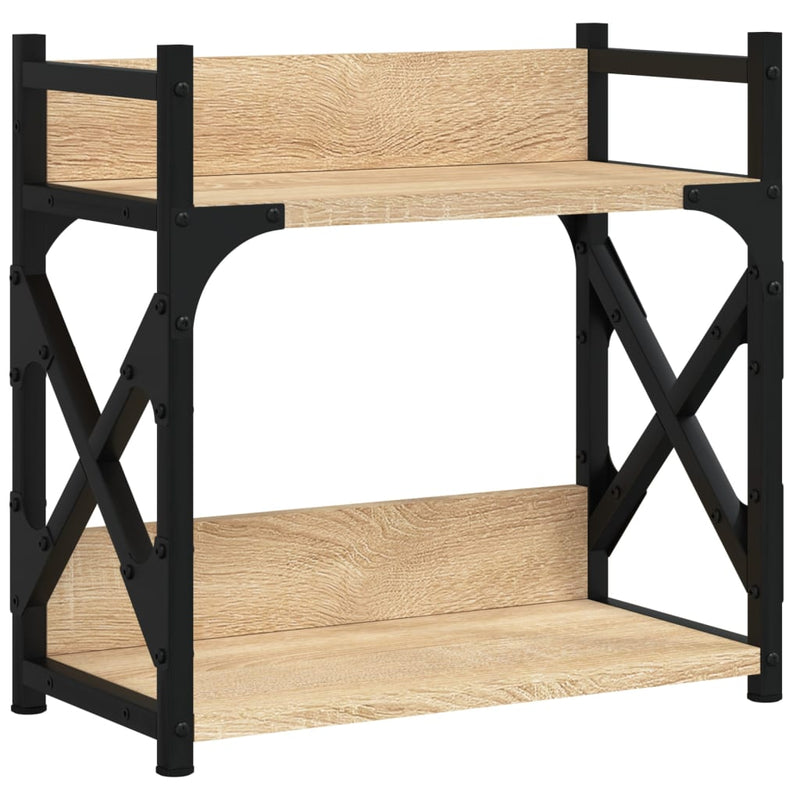 Load image into Gallery viewer, Vidaxl printerstandaard 2-laags 40x20x40 cm bewerkt hout sonoma eiken
