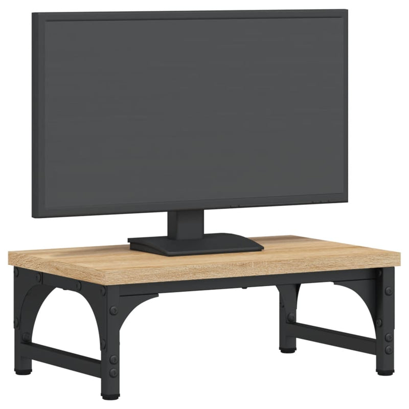 Load image into Gallery viewer, Vidaxl monitorstandaard 37x23x14 cm bewerkt hout sonoma eikenkleurig
