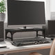 Vidaxl monitorstandaard 55x23x14 cm bewerkt hout zwart