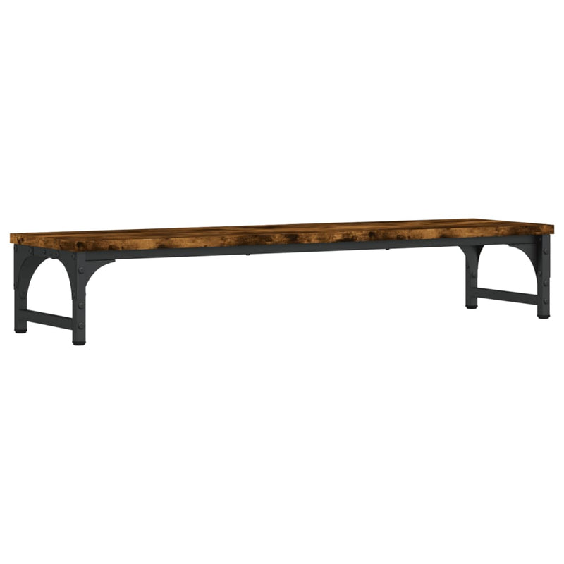 Load image into Gallery viewer, Vidaxl monitorstandaard 85x23x15,5 cm bewerkt hout gerookt eikenkleur
