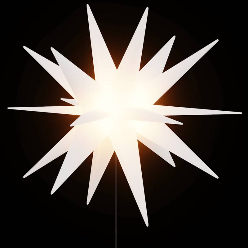 Load image into Gallery viewer, Vidaxl kerstlamp met grondpin en led inklapbaar 57 cm wit
