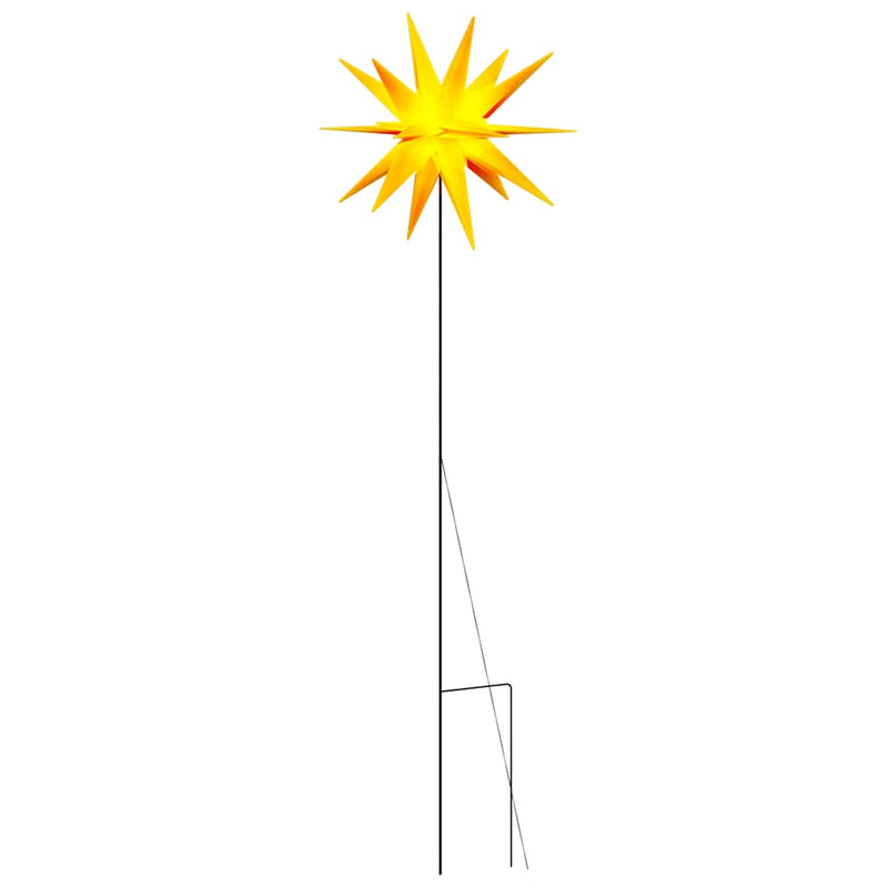 Afbeelding laden in galerijviewer, Vidaxl kerstlamp met grondpin en led inklapbaar 57 cm geel
