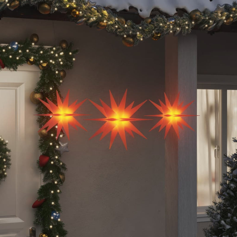 Load image into Gallery viewer, Vidaxl kerstlampen met led's 3 st inklapbaar rood
