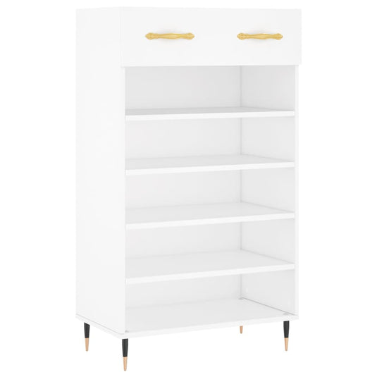 Vidaxl schoenenkast 60x35x105 cm bewerkt hout wit