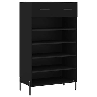 Vidaxl schoenenkast 60x35x105 cm bewerkt hout zwart