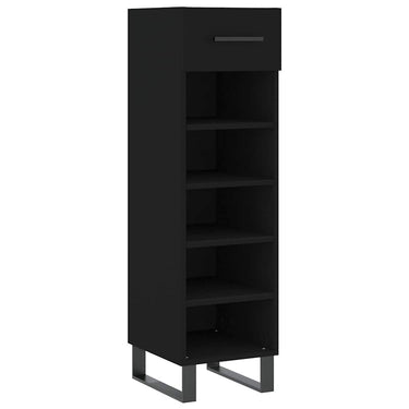 Vidaxl schoenenkast 30x35x105 cm bewerkt hout zwart