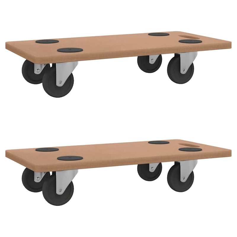 Load image into Gallery viewer, Vidaxl meubelhondjes 2 st rechthoekig bewerkt hout
