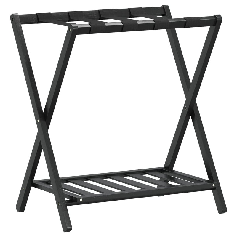 Load image into Gallery viewer, Vidaxl bagagerek 68x38x58 cm bamboe zwart
