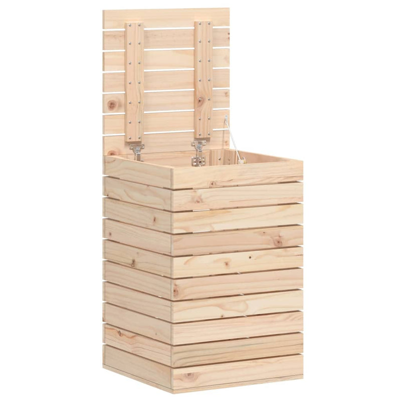 Afbeelding laden in galerijviewer, Vidaxl wasmand 44x44x66 cm massief grenenhout
