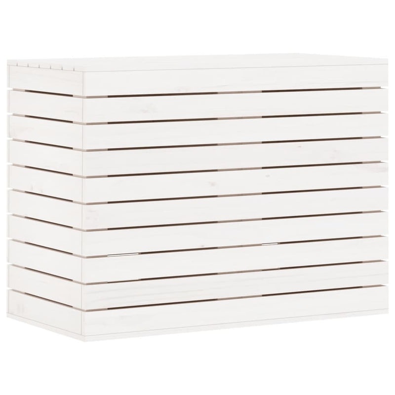 Load image into Gallery viewer, Vidaxl wasmand 88,5x44x66 cm massief grenenhout wit
