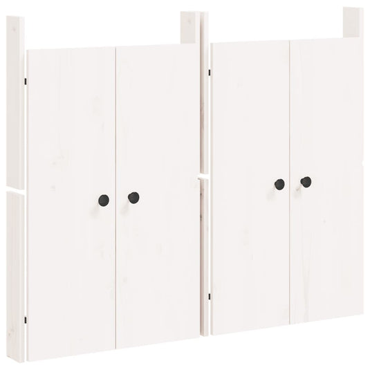 Vidaxl kastdeurtjes voor buitenkeuken meppel 2 st 50x9x82 cm grenenhout wit