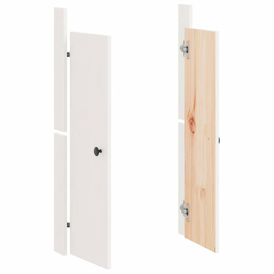 Vidaxl kastdeurtjes voor buitenkeuken meppel 2 st 50x9x82 cm grenenhout wit