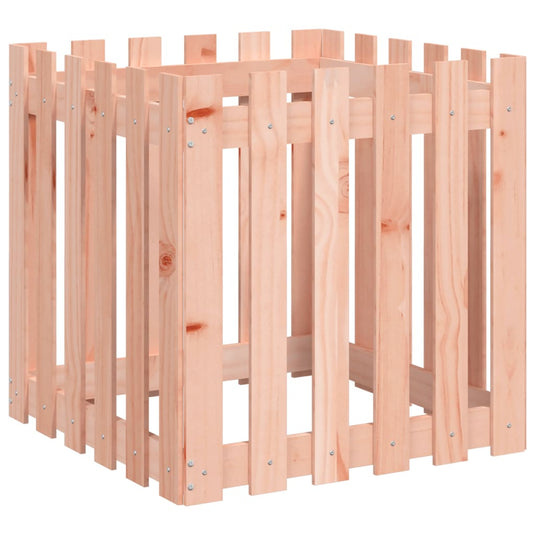 Vidaxl plantenbak met hekontwerp 60x60x60 cm massief douglashout