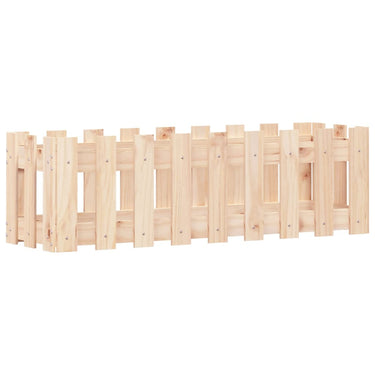 Vidaxl plantenbak verhoogd met hekontwerp 100x30x30 cm grenenhout